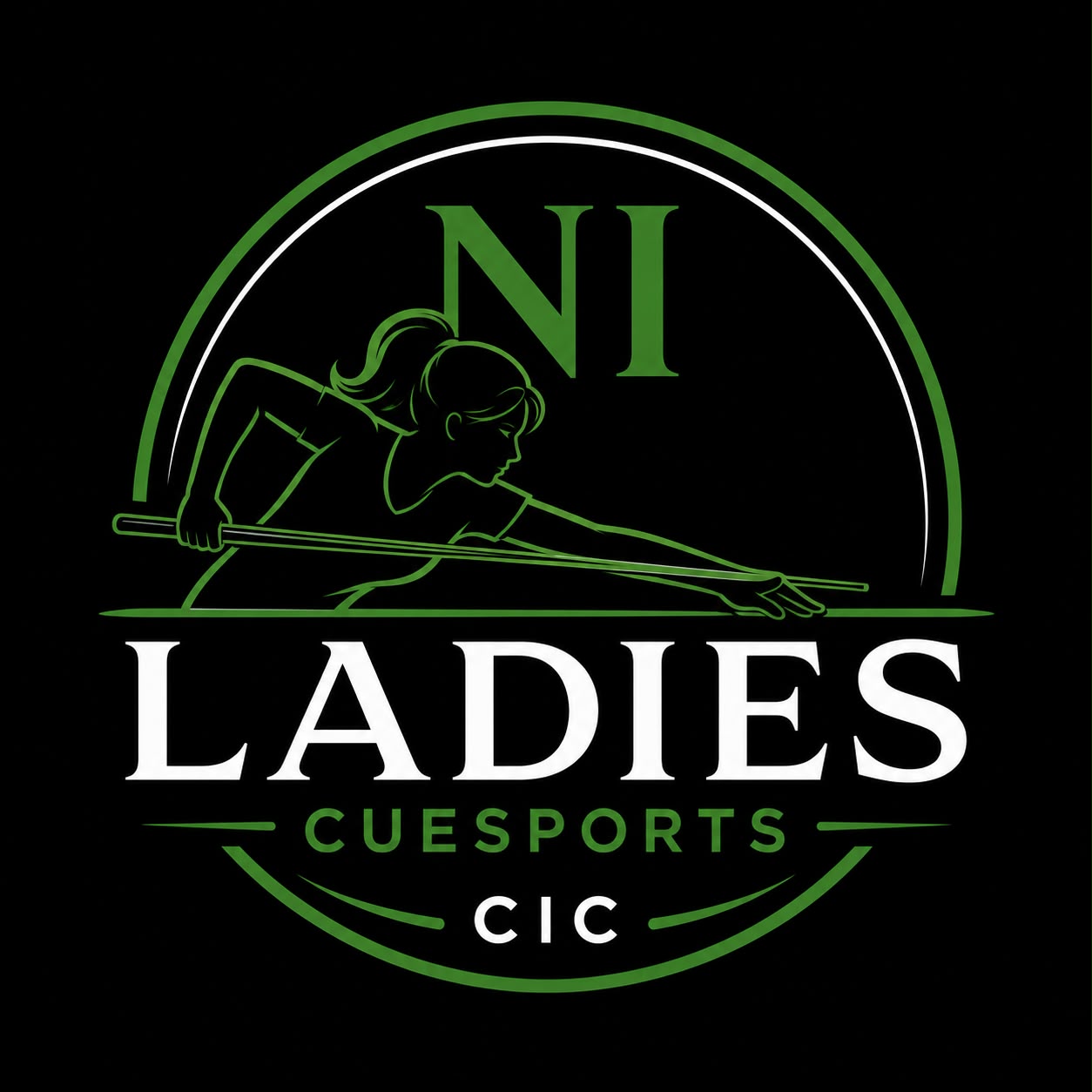 NI Ladies Cuesports CIC logo